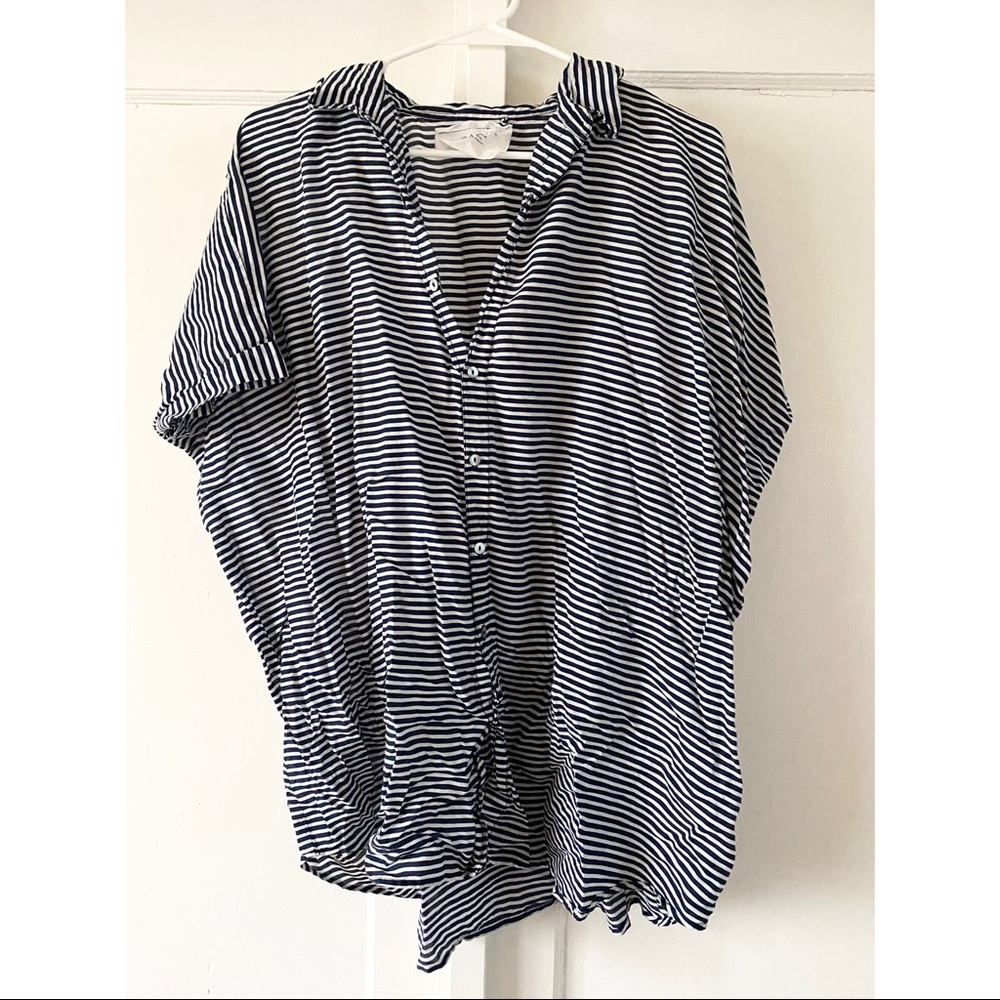 ACACIA Mombasa DRESS in blue and white stripes